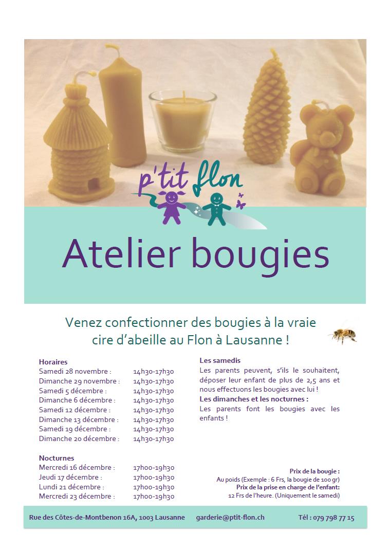 Atelier Bougies – Pour les enfants – Agenda – Flon